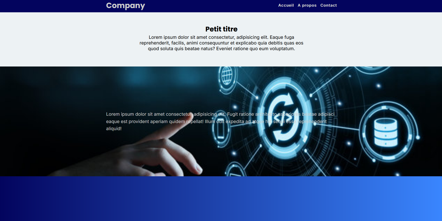 Aperçu illustratif de Company Website